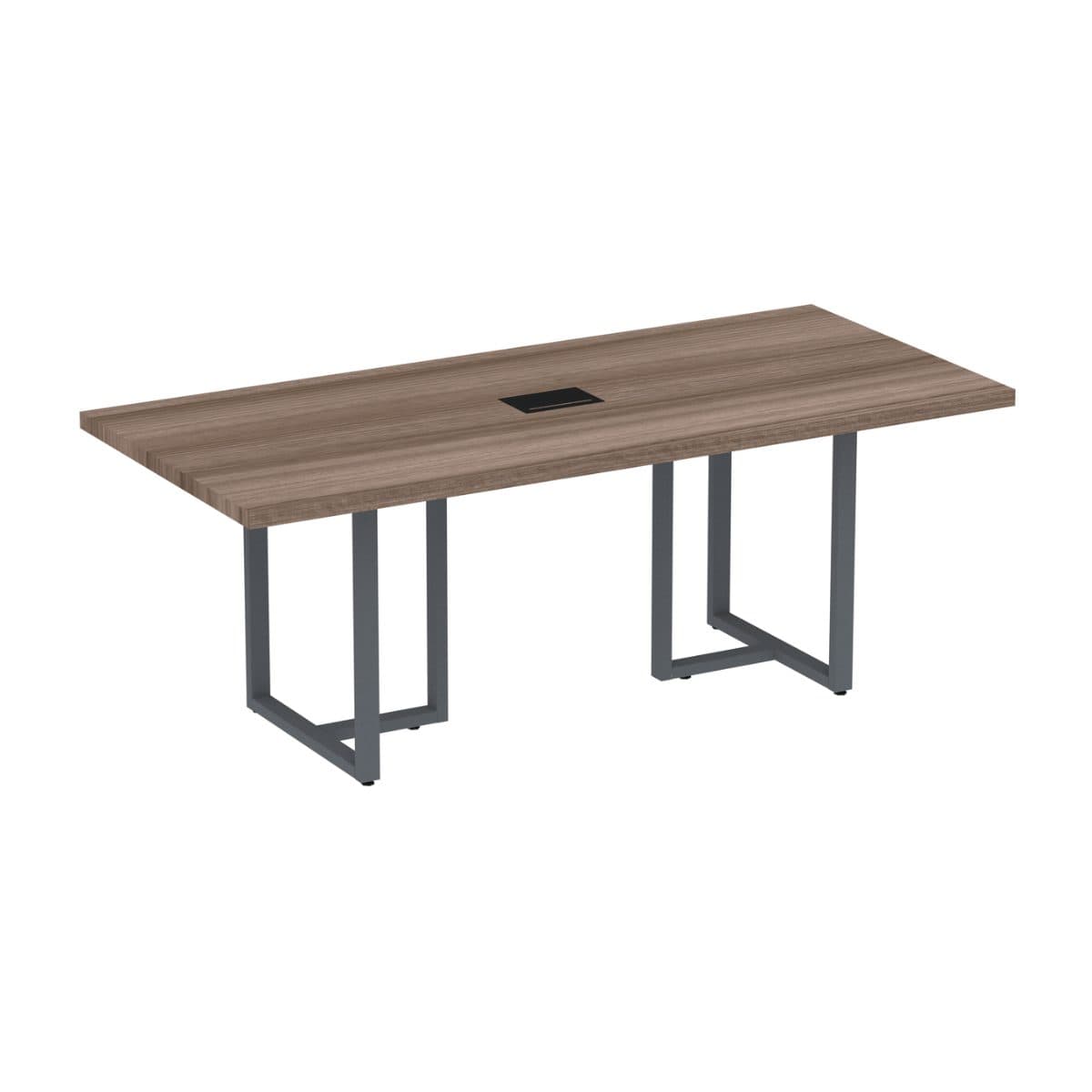 Mesa Madeira Reunião — pé tubular