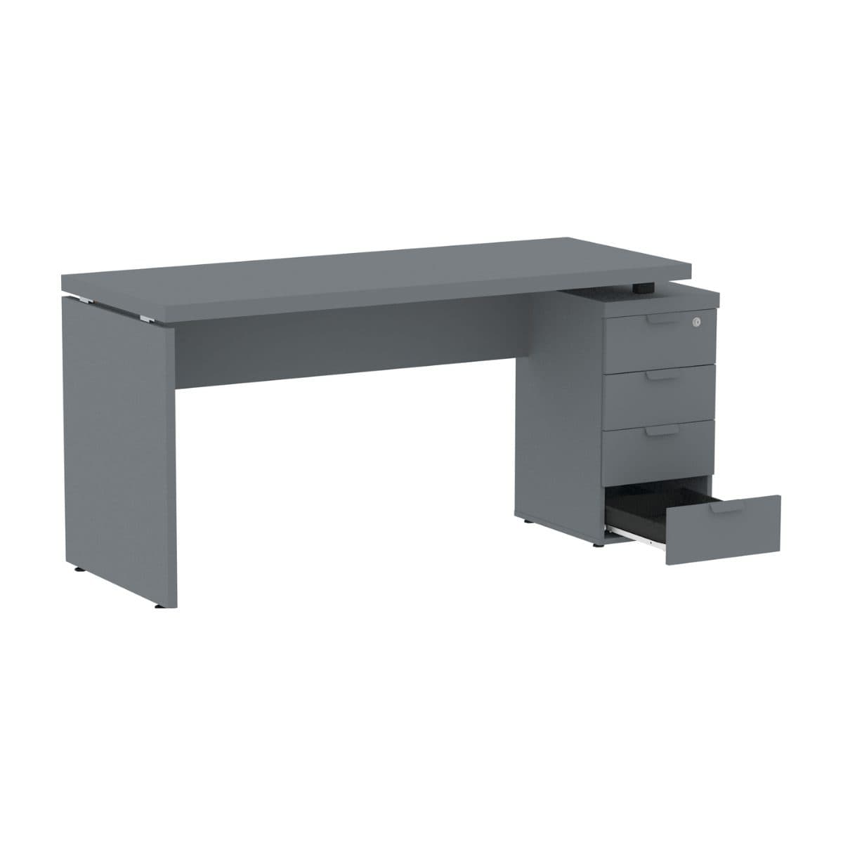 Mesa Pé Gaveteiro 04 Gavetas — pé painel