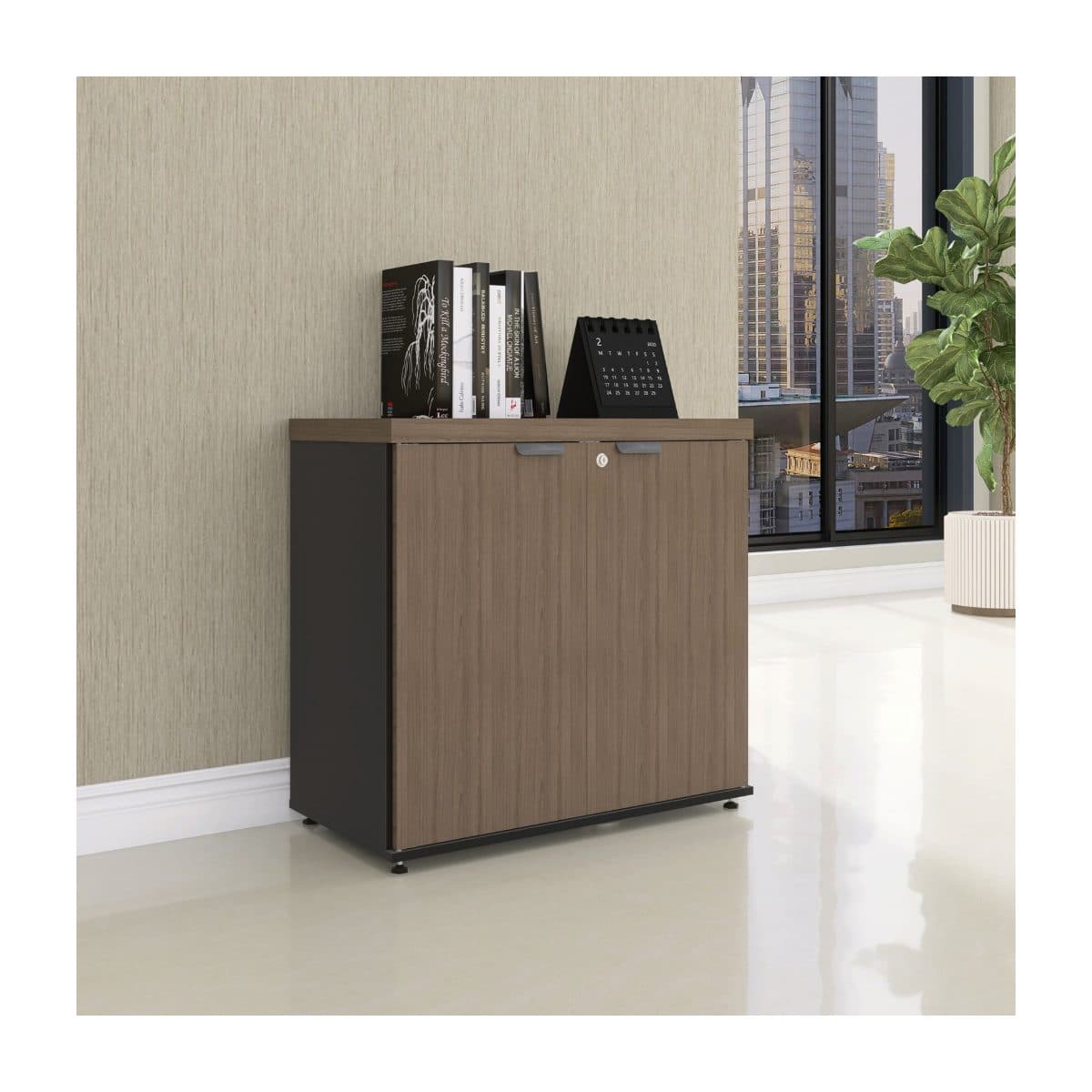 Armário Baixo 02 Portas Pivotante · Linha PE40